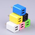 5V 1A US Charging Plug Dual-End Usb Charging Socket Power Adapter Mobile Phone Charger For Home Travel Portable Charging Plug. 