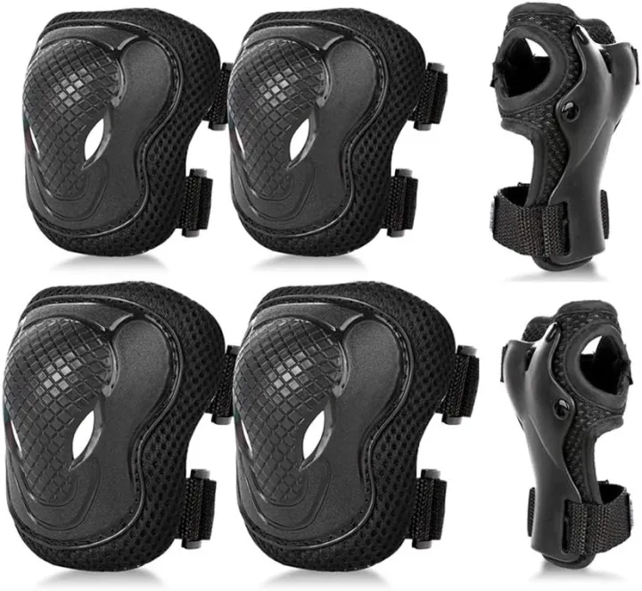 Bicycle%20Safety%20Protector%20Kit%206PCS%20for%20kids%20and%20youth%20Knee%20Elbow%20Wrist%20Pads%20Guards%20Protective%20Equipment%20for%20Cycling%20Scooter%20Knee%20Pads%20Set%20-%20%20Pink,%20Blue,%20Red,%20Black%20-%20Image%203
