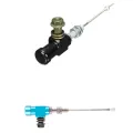 2x Motorcycle Hydraulic Clutch Master Cylinder Rod Brake Pump M10X1.25mm Aluminum Black & Blue. 