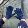 New Winter Thicken Warm Coral Velvet Gloves Candy Color Full Finger Mittens Girls Outdoor Cycling Driving Gloves 1Pair. 