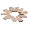 【0526muzhidiywanju9116】 Log Slices Oval Wedding Pyrography Rustic DIY Craft. 