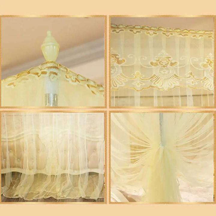 Luxury%20Mosquito%20Net%20Princess%20Canopy%20Bed%20Curtains%204%20Corner%203%20Side%20Openings%20Post%20Bed%20Curtain%20Canopy%20Netting%20Bedding%20No%20Bracket%20-%20Image%204