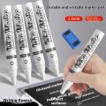 1/3/6 Pcs White Marker Pens Waterproof Write Smooth Quick Dry Dust-free Supplies Doodling Manga Drawing Stationery. 