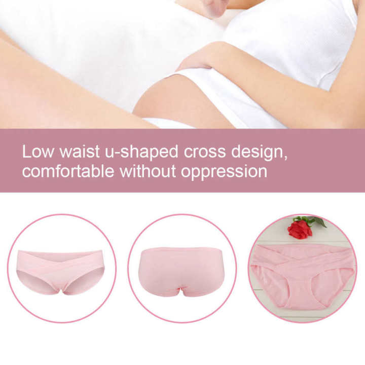New%20Breathable%20Pregnancy%20Underwear%20Low%20Waist%20U-shaped%20Women%20Elastic%20Panties%20-%20Image%204