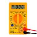 DT830D Mini LCD Digital Multimeter Voltmeter Voltage Ampere Ohm Tester DC AC Ammeter Power Meter Test With Probe Buzzer and Free Battery. 