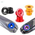 Bike Crankset Screw MTB Mountain Road Bicycle Crank Arm Bolts Blue. 