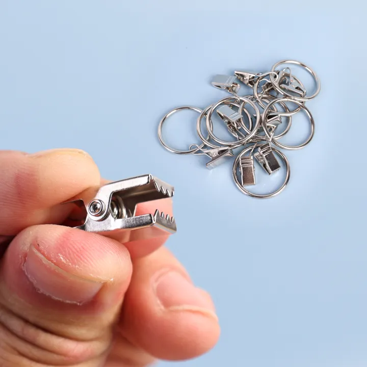 10Pcs/Set%20Curtain%20Rings%20Clips%20Metal%20Decorative%20Rustproof%20Drapery%20Window%20Curtain%20Hanging%20Ring%20Hook%20Clothes%20Clip%20Hanger%20-%20Image%206