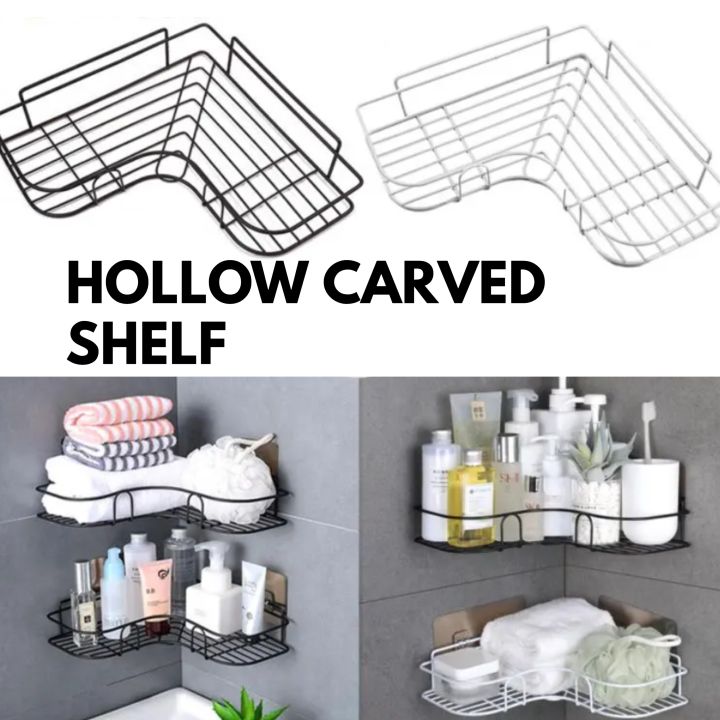 Atlantic Multipurpose Self Adhesive WallMounted Corner Storage Rack