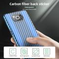 Clear Slim Transparent Carbon Fiber Film For Mi Poco X3 / X3 Pro Mobile Phone Back Skin Rear Protective Sticker. 