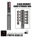 BUDI 30 in 1 Flash Memory Card Storage Box Case Micro SD SIM SD Card Holder Multi-functional Phone Holder Shock-proof Box. 