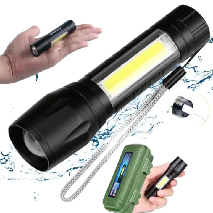 USB Rechargeable LED Touch LED Portable Flashlight USB Rechargeable Charging Touch For Camping Home Uses Outdoor Use Sports Touch Flash Light For Men and Women Flash Light Touch