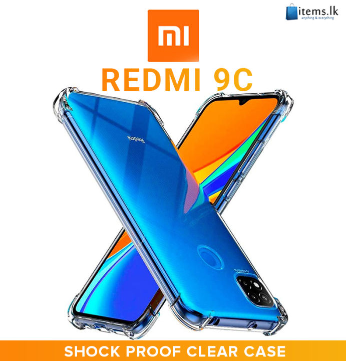 Luxury Transparent  Bumper Case For Mi Redmi 9C Crystal Transparent Premium Quality Xiaomi Shockproof Protective Phone ShellRedmi 9C Soft TPU Cover Case