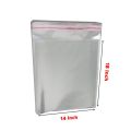 100pcs 14X18 Inch Transparent Polythene Gift Packing Bag with Self Sticker. 