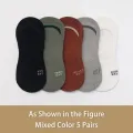 【WEJA】5 Pair Men Is Spring Summer Alphabet Slogan Popular Fashion Trend Comfortable College Prevent Heel Drop Wind Boat Weekend Socks. 