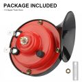 2X 300DB 12V Universal Electric Snail Train Horn Super Loud Waterproof Horns Siren for Motorcycle Car Truck SUV Boat. 