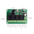 DC 12V 433MHz 4-Button Relay Switch with Wireless Remote Control for DIY 4 Channel Applications Project. 