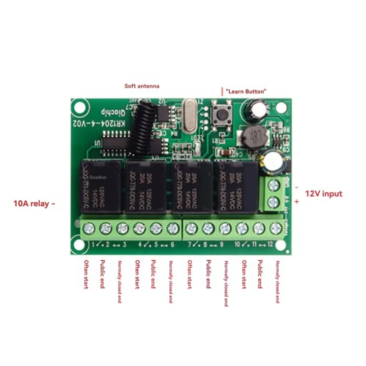 DC%2012V%20433MHz%204-Button%20Relay%20Switch%20with%20Wireless%20Remote%20Control%20for%20DIY%204%20Channel%20Applications%20Project%20-%20Image%208