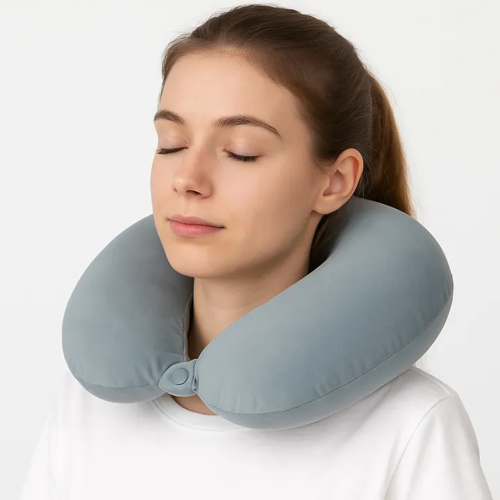3Q%20Comfort%20Velvet%20U-Shaped%20Neck%20Pillow%20for%20Travel%20-%20Soft,%20Adjustable%20Neck%20Support%20Cushion%20for%20Car,%20Flight,%20Home%20-%20New%20-%20Image%202