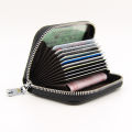 QuXis 2022 Women Card Holder High Quality Leather Business Card Case Small Wallet Prevent RFID Female Credit Card Holder Wallet Unisex. 