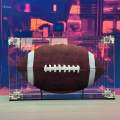 Acrylic Football Display Case Sports Collectibles Display Storage Rack. 