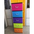 Uni Plast Drawer 5 Tier Baby Drawer Wardrobe Cupboard Storage Multi Color. 