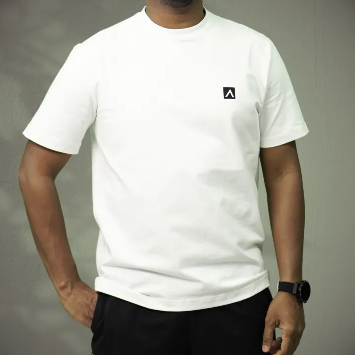 Archer Men's Crew Neck Cotton T-Shirt - White