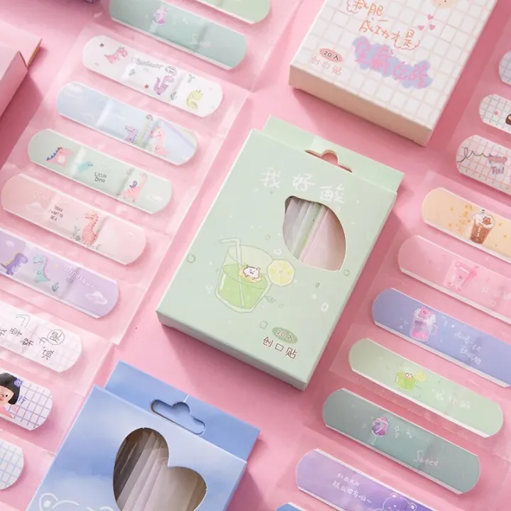 20pcs%20Cute%20Cartoon%20Kids%20Baby%20Bandages%20Adhesive%20Waterproof%20Breathable%20Bandages%20First%20Aid%20Band%20Aid%20Emergency%20Kit%20Wound%20Plaster%20-%20Image%202