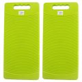 ARELENE 2X Plastic Rectangle Washboard Wash Clothes Board 50cm Long Red, Green, Blue Random. 