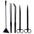 1/2/3/4/5pcs Aquarium Tank Tool Aquascaping Fish Tank Plants Long Tweezers Scissors Steel Tool Pet Product. 