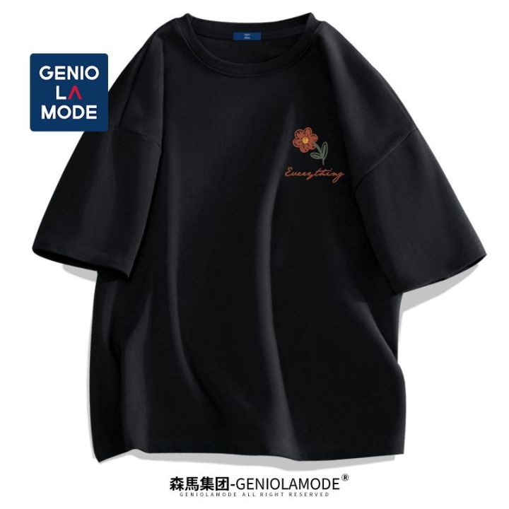 Summer%20Senma%20White%20Short%20Sleeve%20Group%20Couple%20Trendy%20Brand%20TT%20T-shirt%20Men's%20Half%20Sleeve%20Men's%20Cotton%20-%20Image%203