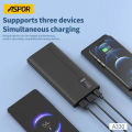 Aspor A330 10000mAh Power Bank with LED Digital Display | Dual Input & Dual Output | Fast Charging. 