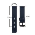 For Samsung Galaxy Watch 4 Classic 46mm Leather Watch Band. 