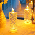 LED candle lights, rose pattern projection. 