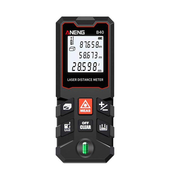 ANENG La-ser Distance Meter Rangefinder Digital La-ser Tape Range Fin ...