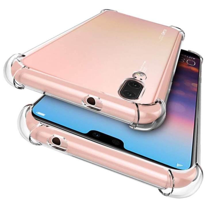 lthmy for Huawei P20 Pro Transparent Soft Gel TPU Reinforced Corners Cushion Bumper Shockproof Drop Protection Case Cover