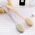 【WEJA】1pc Long Handle Bath Brush Soft Skin Massager Shower Scrubber Body Cleaning Brush Exfoliation Bathroom Accessories. 
