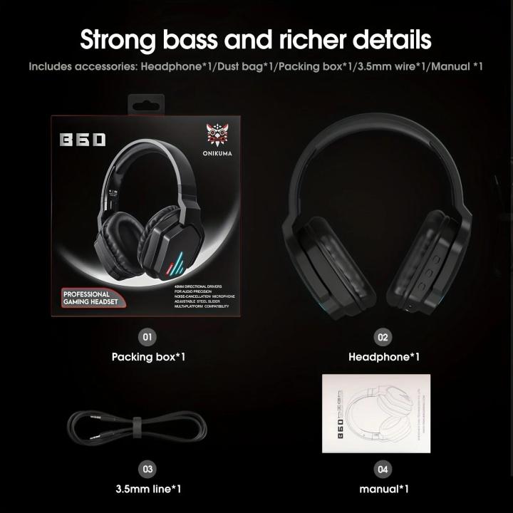 ONIKUMA%20B60%20Gaming%20Headset%20with%20LED%20Light%20Foldable%20Wireless%20Stereo%20Headset%20Over%20Ear%20Headphones%20Wireless%20Bluetooth%20Headphones%20-%20Image%206