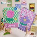 Chinatera 11 inch Bag Korean Style Checkerboard Pattern Cute Bear wer Tablet Sleeve Pouch Women Girls Travel Portable Zipper Leather Laptop for Protective Cover iPad Case. 