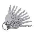 10 Pcs Keys Lock Pick Set for Double Sided Car Lock Opener Auto Locksmith Tool. 