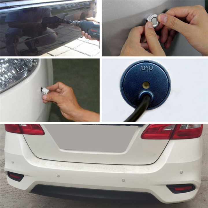 8 Parking Sensor Parktronic Car Automobile Reversing Electronics Rear ...