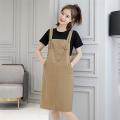 2023Spring and Summer New Korean Style Student Suspender Dress Women's Small Western Style Age-Reducing Loose Slimming Suspender Dress. 