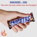 Snickers Chocolate Bar 50g Super High Quality Tasty Rich in Protein. 