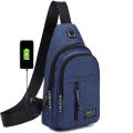 Crossbody Sling Bag, Waterproof Sling Backpack Bag with USB Charging Port, Multipurpose Shoulder Bag Travel Hiking Bag. 