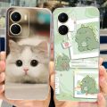 HOT For Vivo Y16 Case V2204 V2214 New Fashion Painted Back Cover Clear Silicone Soft TPU Phone Case For Vivo Y16 Y 16 VivoY16 Bumper. 