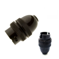 Bulb Holder B22 Pin Type  - Black. 