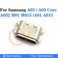 For Samsung Galaxy A03 Core A032F A032 M01 M015 M015F A01 A015 A015F USB Plug In Charging Charger Port Connector Charging Pin Port jack socket Connector. 