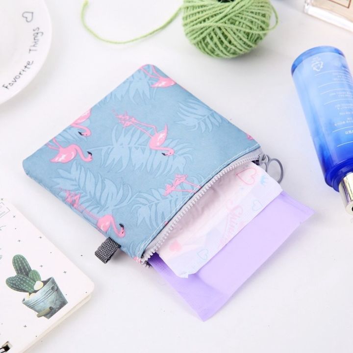 Zipper Sanitary Napkin Bag Aunt Towel Small Bag Sanitary Napkin Month Bag Waterproof Storage Bag