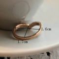 Ring Anti-rust Women V-shaped Rhinestone Ring. 