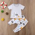 Newborn Kid Baby Boy Girl Summer Clothes Jumpsuit Romper Pants Outfit 2Pcs Hot New. 