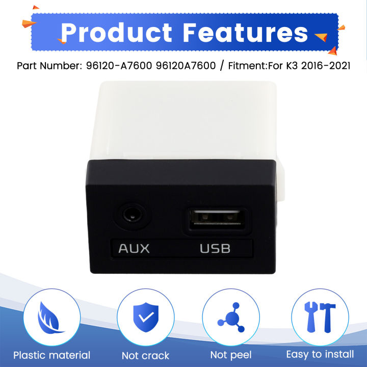 USB/AUX%20Audio%20Input%20Port%20Adapter%20Jack%20For%20Forte%20Cerato%20-%20Image%204
